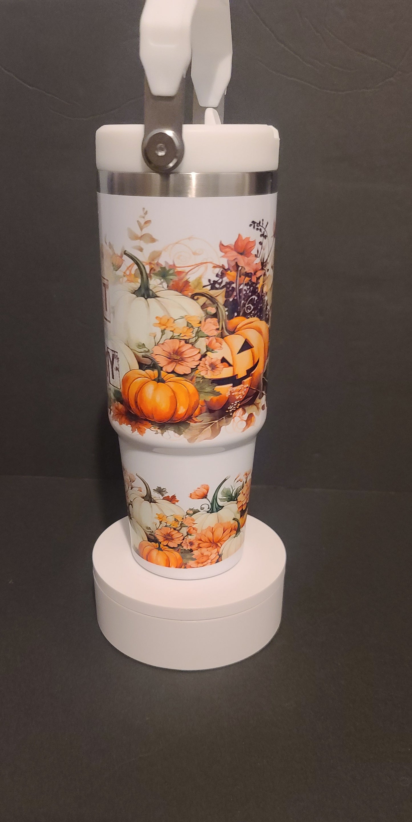 Sorta sweet Sorta spooky 30oz flip top tumbler