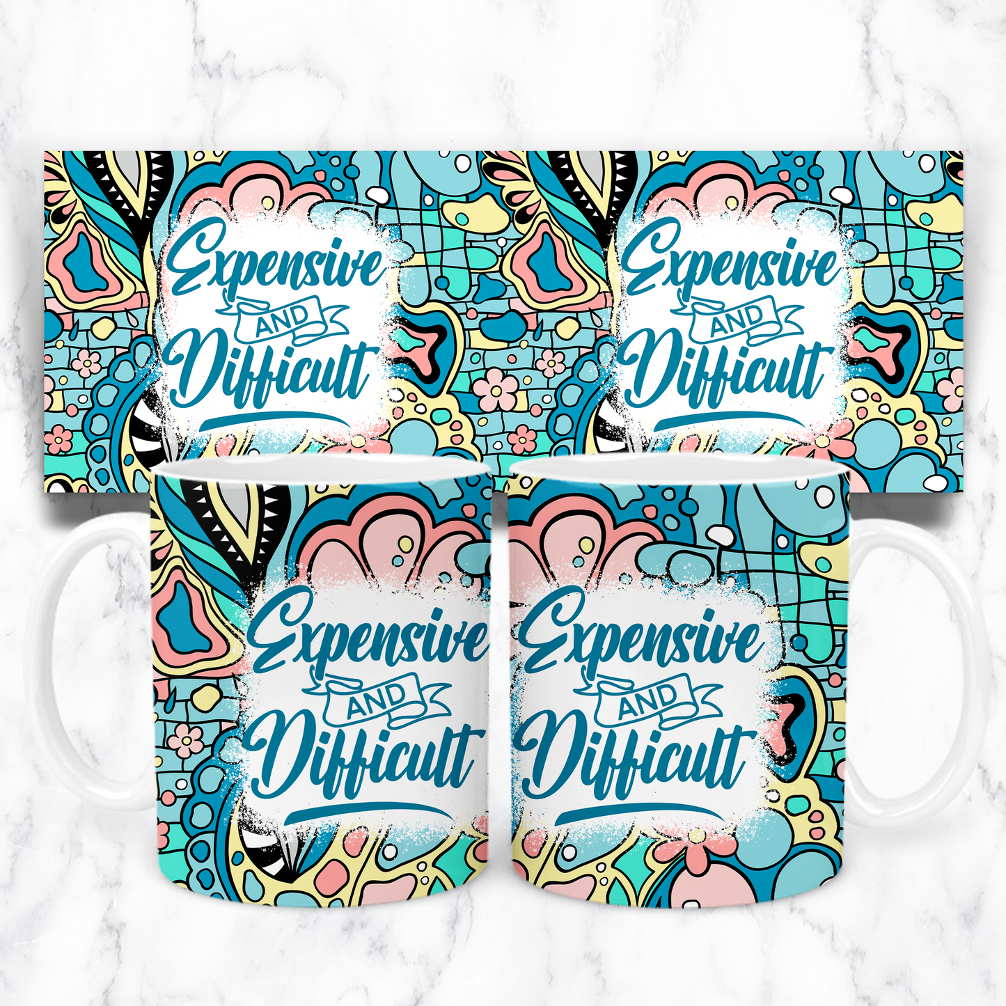 10oz stainless steel Expensive & Difficult mug