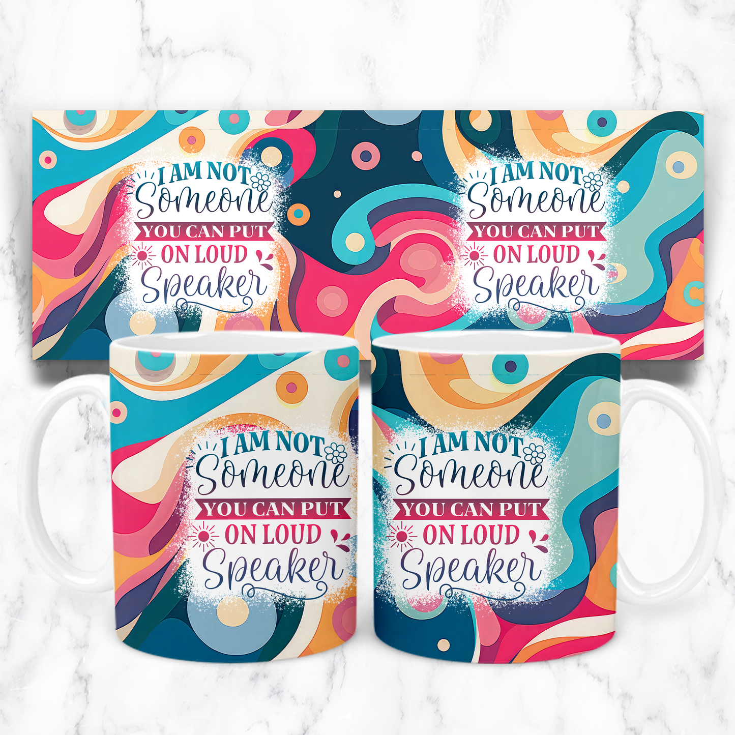 10oz stainless steel I'm not someone you can put on speaker mug