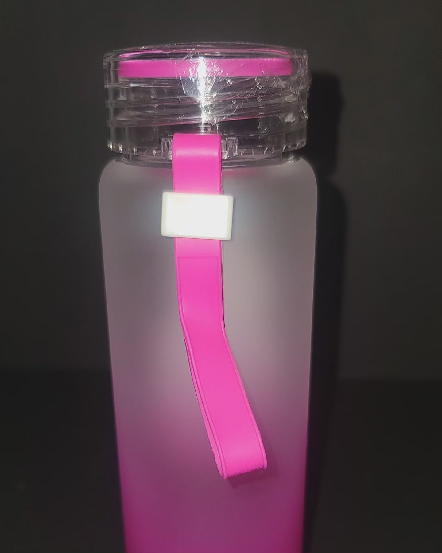 Mood: Fighter glass water bottle