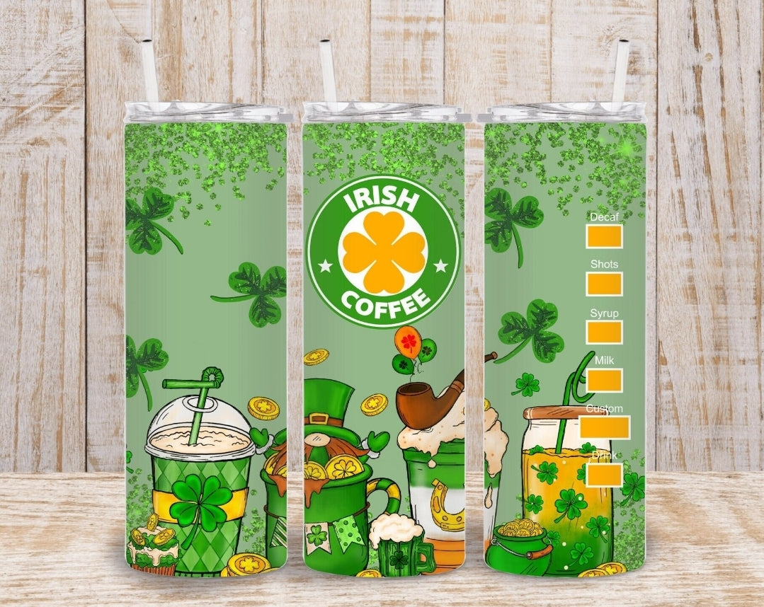 Irish coffee tumbler
