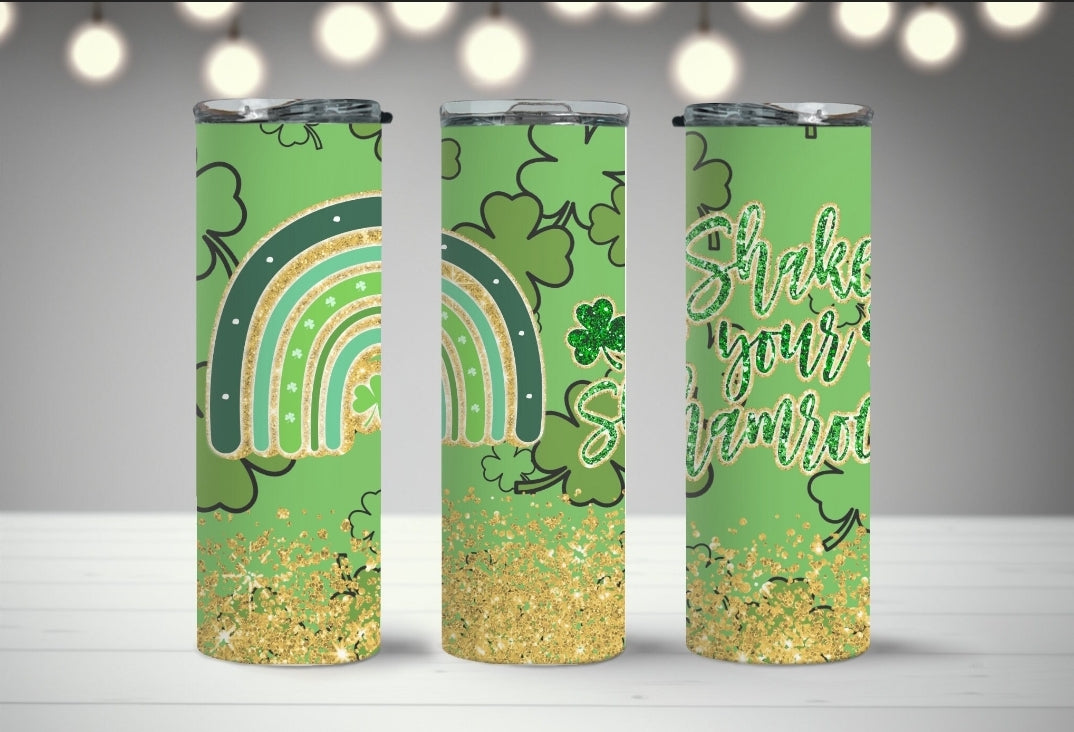 Shake your shamrocks tumbler
