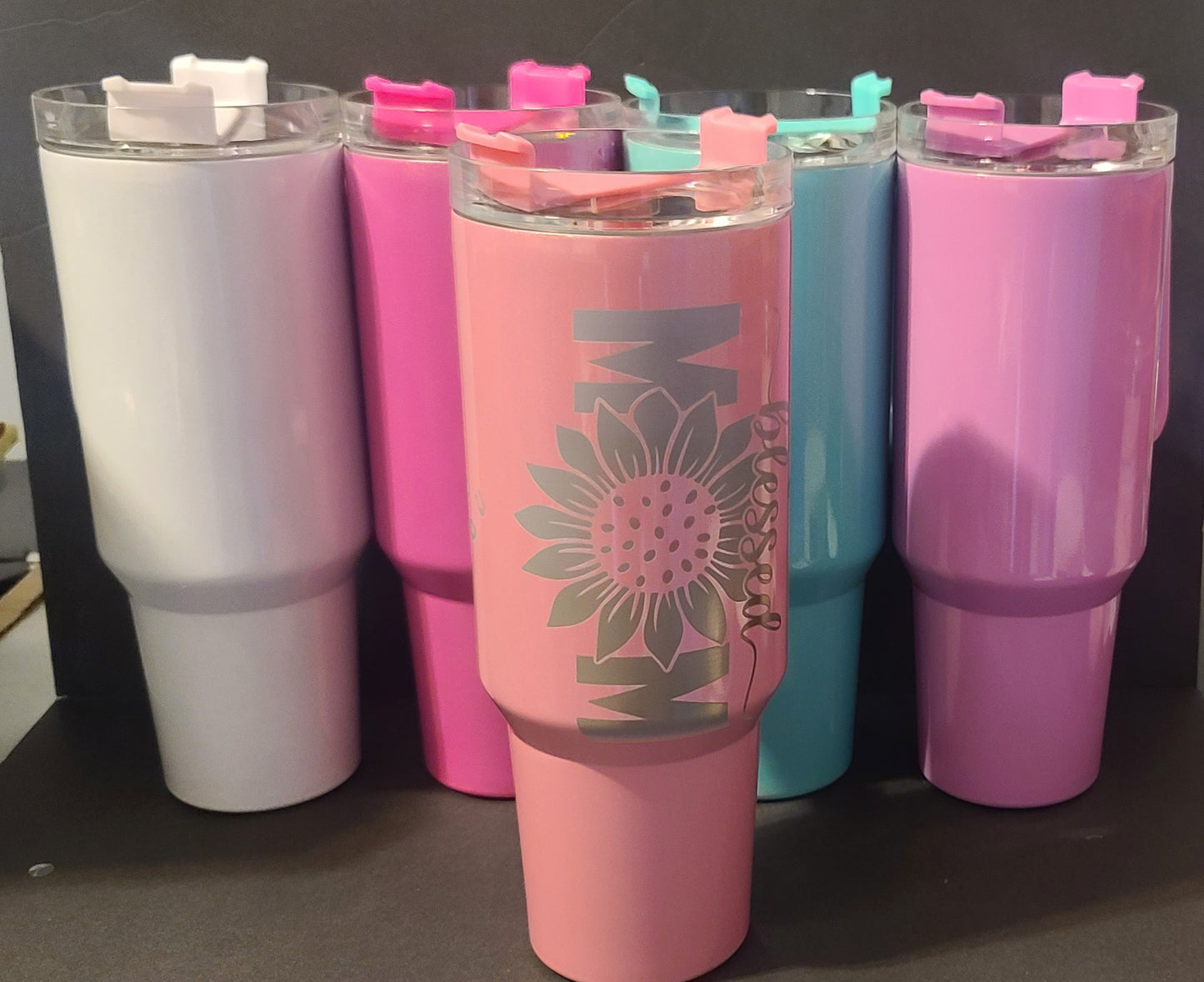 Mama Laser engraved 40oz tumbler