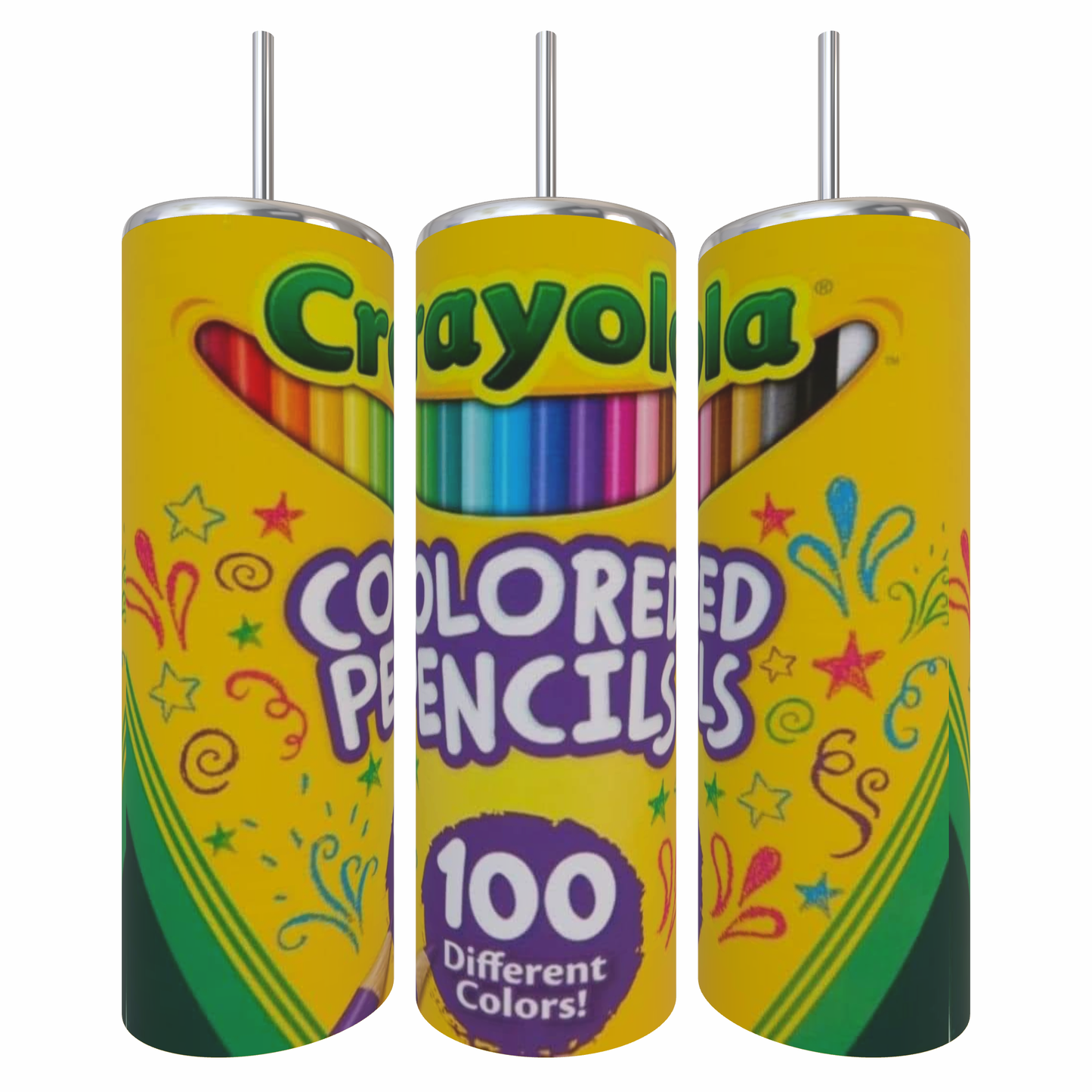 20oz color pencil tumbler