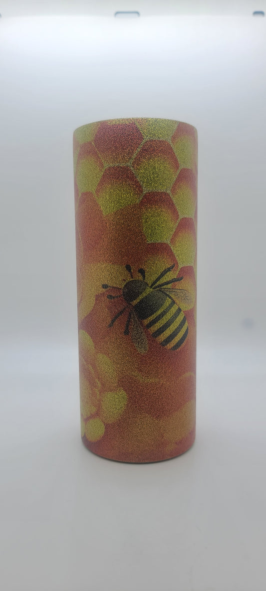 Yellow Glitter tumbler