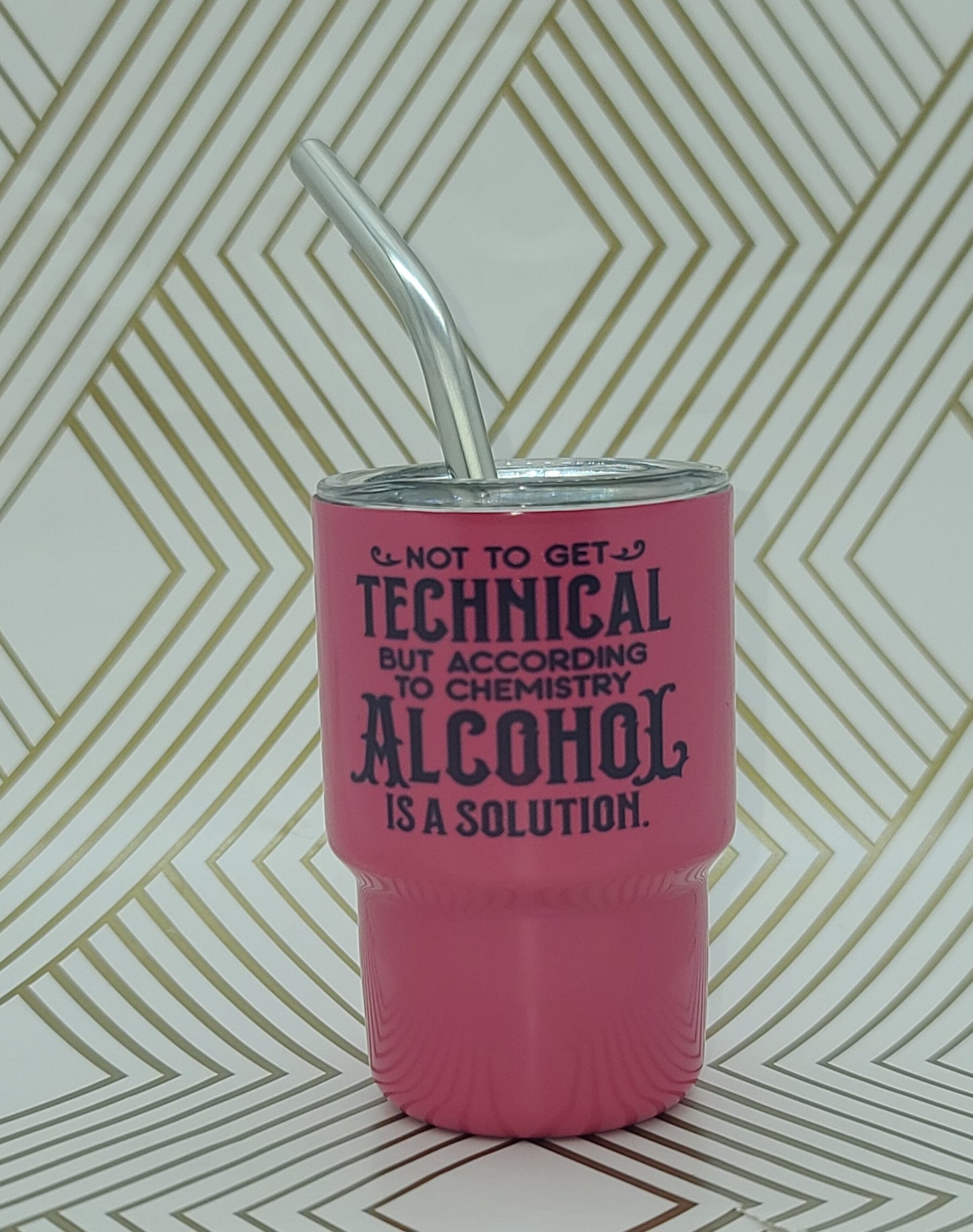 Alcohol is a solution shot glass
