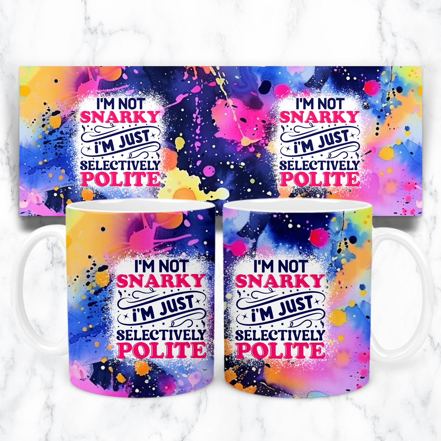 10oz stainless steel Not snarky mug (Copy)
