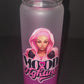 Mood: Fighter glass water bottle