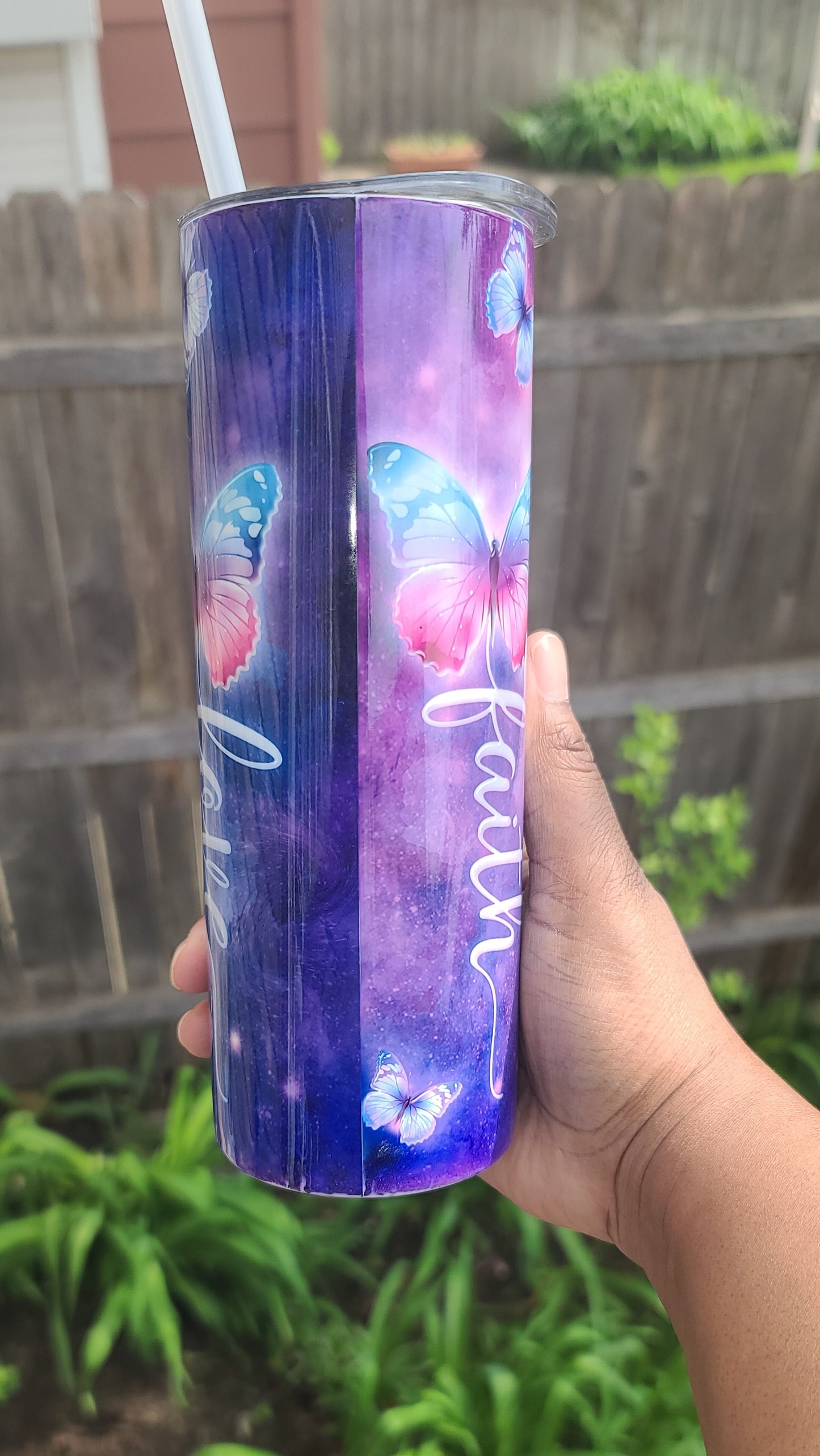 20oz Love Hope Faith stainless steel tumbler